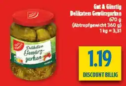 diska Delikatess Gewürzgurken Angebot