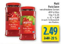 diska Mutti Pasta Sauce Angebot