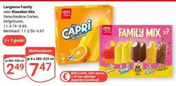 Globus Langnese Family oder Klassiker Mix Angebot