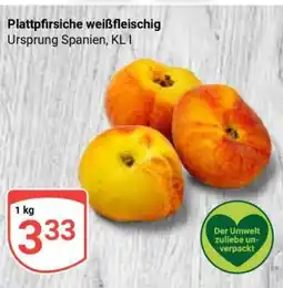Globus Plattpfirsiche weißfleischig Angebot
