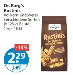 V Markt Dr. Karg's Rustinis Angebot