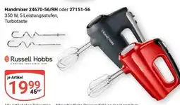 Globus Handmixer 24670-56/RH oder 27151-56 Angebot