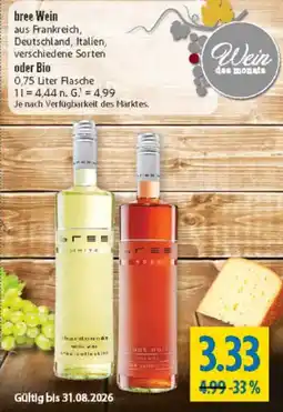 diska bree Wein Angebot
