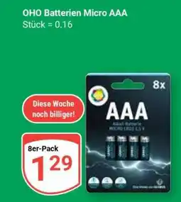 Globus OHO Batterien Micro AAA Angebot