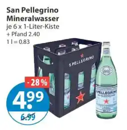 V Markt San Pellegrino Mineralwasser Angebot