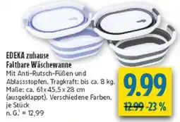 diska EDEKA zuhause Faltbare Wäschewanne Angebot