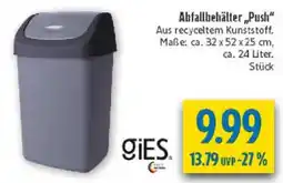 diska Abfallbehälter "Push" giES Angebot