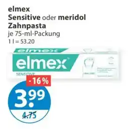 V Markt elmex Sensitive Zahn pasta Angebot