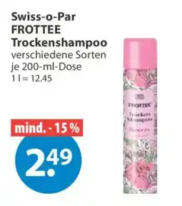V Markt Swiss-o-Par FROTTEE Trockenshampoo Angebot