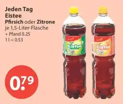 V Markt Jeden Tag Eistee Pfirsich oder Zitrone Angebot