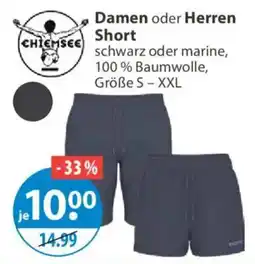 V Markt CHIEMSEE Damen oder Herren Short Angebot
