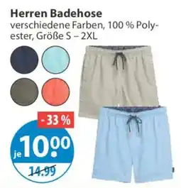 V Markt Herren Badehose Angebot