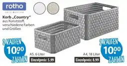 V Markt rotho Korb Country Angebot