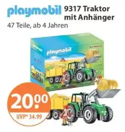 V Markt Playmobil Traktor mit Anhänger Angebot