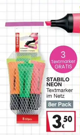 Woolworth STABILO NEON Textmarker Angebot