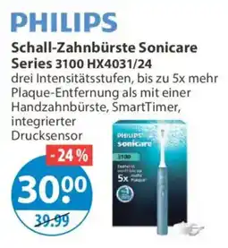 V Markt PHILIPS Schall-Zahnbürste Sonicare Series 3100 HX4031/24 Angebot