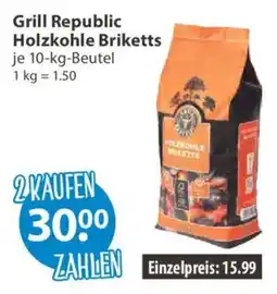 V Markt Grill Republic Holzkohle Briketts Angebot