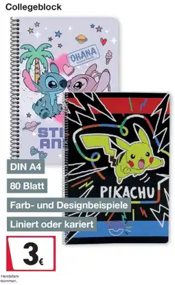 Woolworth Collegeblock Angebot
