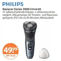 V Markt PHILIPS Rasierer Series 3000 Angebot