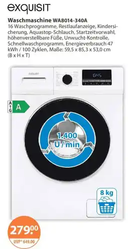 V Markt Waschmaschine WA8014-340A Angebot