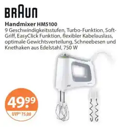 V Markt BRAUN Handmixer HM5100 Angebot