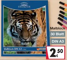 Woolworth STENZER Malblock DIN A3 Angebot