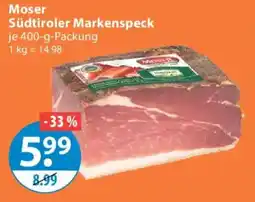 V Markt Moser Südtiroler Markenspeck Angebot