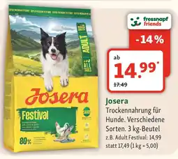 Fressnapf Josera Festival Trockennahrung für Hunde. Angebot