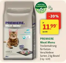 Fressnapf PREMIERE Meat Menu Trockennahrung für Katzen. Angebot
