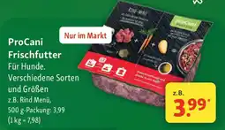 Fressnapf ProCani Frischfutter Für Hunde. Angebot