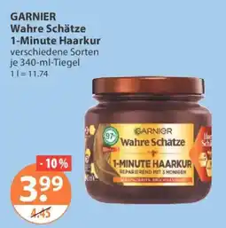 V Markt GARNIER Wahre Schätze 1-Minute Haarkur Angebot