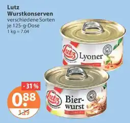 V Markt Lutz Wurstkonserven Angebot
