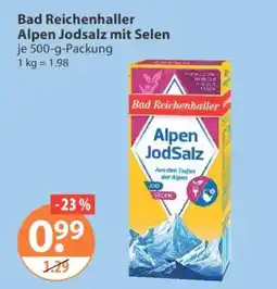 V Markt Bad Reichenhaller Alpen JodSalz mit Selen Angebot