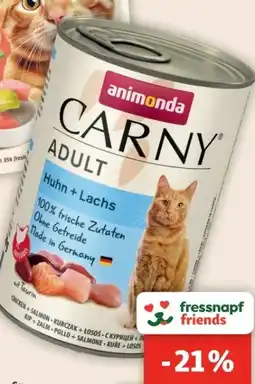 Fressnapf Animonda Carny Adult Huhn & Lachs Angebot