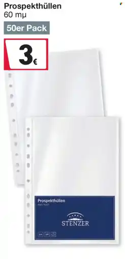 Woolworth Prospekthüllen STENZER Angebot