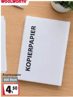 Woolworth Kopierpapier Angebot