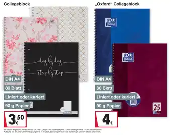 Woolworth Collegeblock Angebot