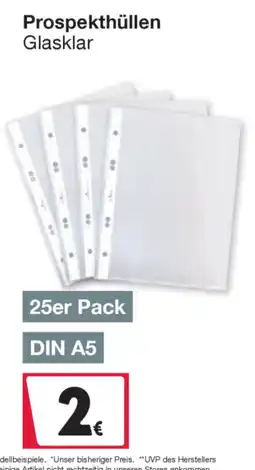 Woolworth Prospekthüllen Glasklar Angebot