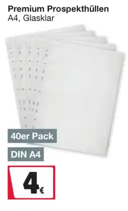 Woolworth Premium Prospekthüllen A4, Glasklar Angebot