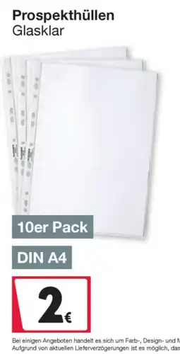 Woolworth Prospekthüllen Glasklar Angebot