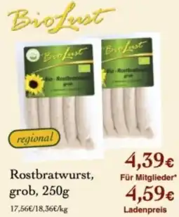 LPG Biomarkt BioLust Rostbratwurst Angebot