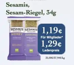 LPG Biomarkt Sesamis Sesam-Riegel Angebot