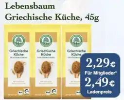 LPG Biomarkt Lebensbaum Griechische Küche Angebot