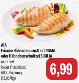 Feneberg AIA Frische Hähnchenbrustfilet ROMA oder Hähnchenschnitzel SICILIA mariniert Angebot