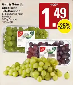 WEZ Gut & Günstig Spanische Tafeltrauben Angebot