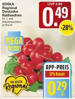 WEZ EDEKA Regional Deutsche Radieschen Angebot
