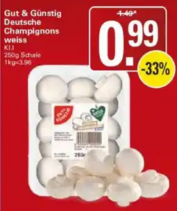 WEZ Gut & Günstig Deutsche Champignons weiss Angebot