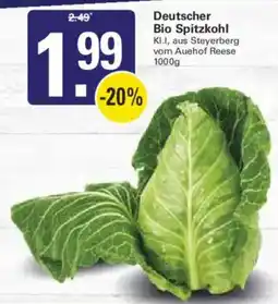 WEZ Deutscher Bio Spitzkohl Angebot