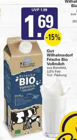 WEZ Gut Wilhelmsdorf Frische Bio Vollmilch Angebot