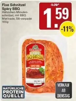 WEZ Fixe Schnitzel Spicy BBQ Angebot